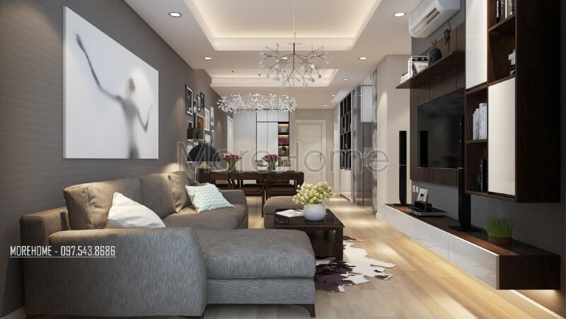 Thiết kế nội thất chung cư Hoàng Mai hiện đại Thiết kế chung cư
