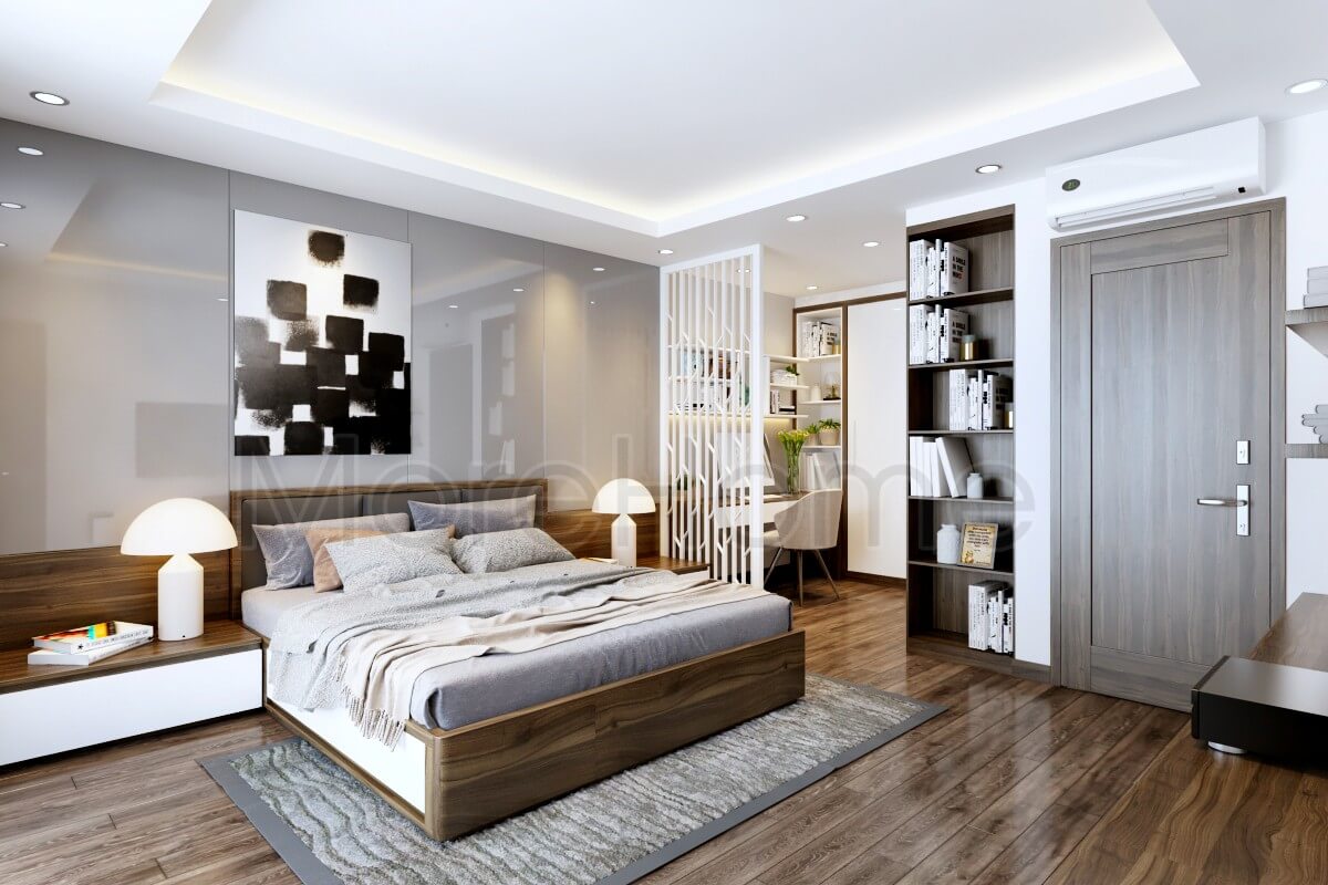 Trang trí nội thất phòng ngủ hiện đại, thoáng mát Thiết kế phòng ngủ nhà phố