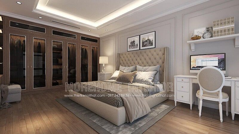 Gợi ý mẫu giường ngủ độc đáo và ấn tượng tại phòng ngủ chung cư cao cấp
