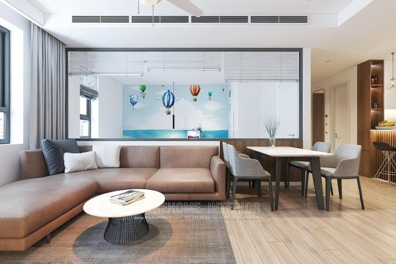 Thiết kế nội thất phòng khách chung cư đẹp