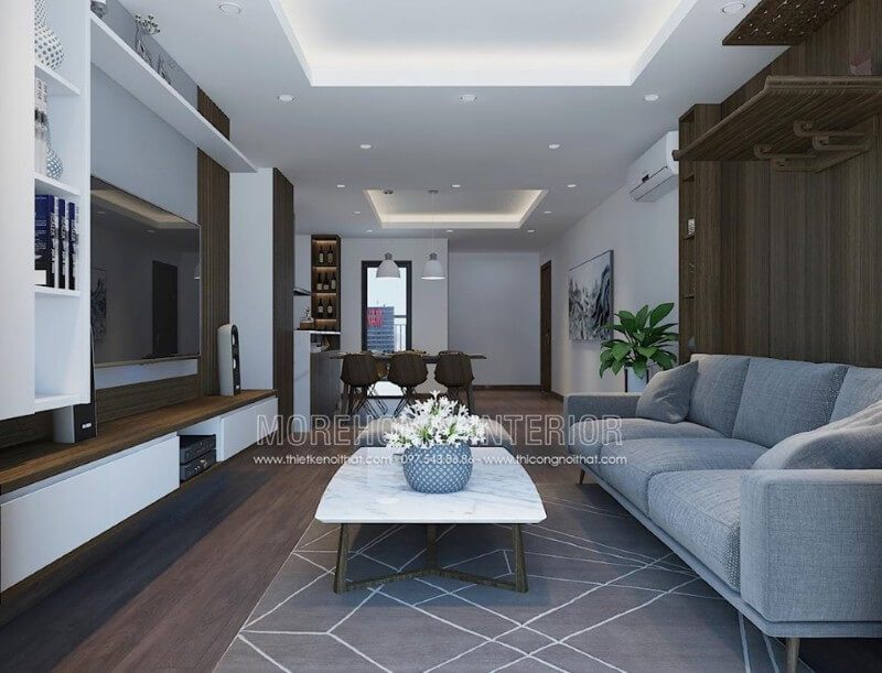 Collection #19 ý tưởng thiết kế phòng khách chung cư 3D hiện đại, ấn tượng 2022-2023