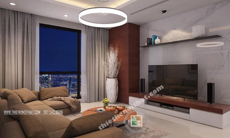 Mẫu sofa vải cao cấp cho phòng khách chung cư thêm sang trọng và đẳng cấp