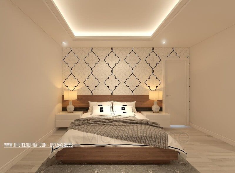 Mẫu giường ngủ gỗ công nghiệp được dùng để trang trí các căn nhà phố, chung cư, nhà ở...